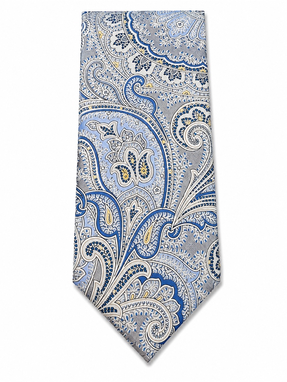 Chaps Blue and Cream Paisley Silk Tie
